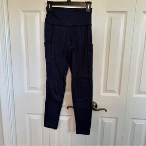 Aerie Dark Blue Heather High-Waisted Leggings